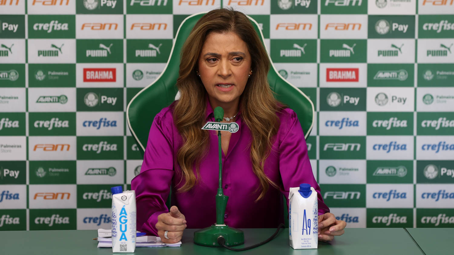 Candidata a reeleição no Palmeiras, Leila Pereira fala sobre possibilidade de assumir a CBF