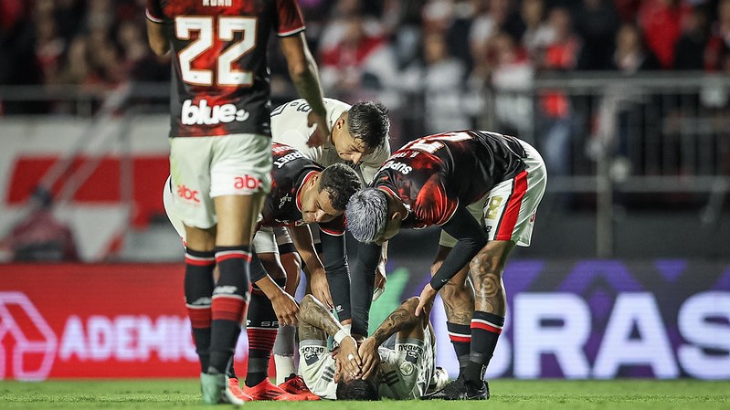 Titular do Atlético, Zaracho se lesionou contra o São Paulo e está fora da final da Libertadores