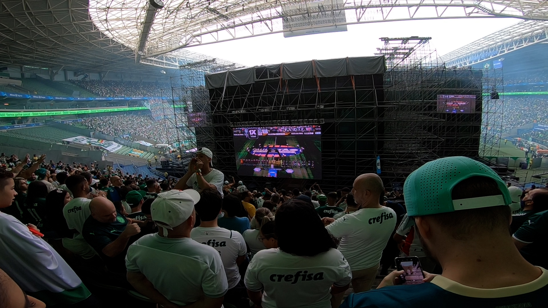 Palmeiras terá torcedores assistindo duelo contra o Botafogo em um telão no Allianz Parque