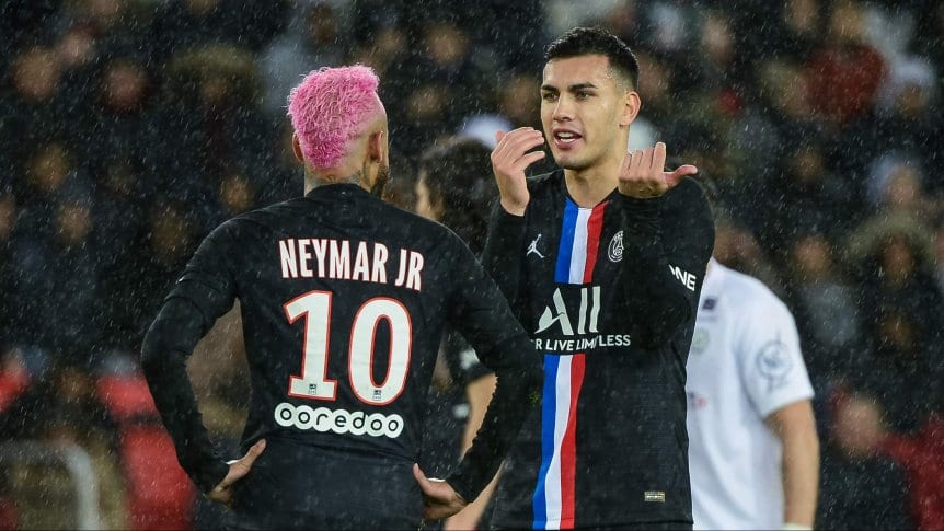 Neymar e Paredes jogaram juntos no PSG e podem se reencontrar no Santos