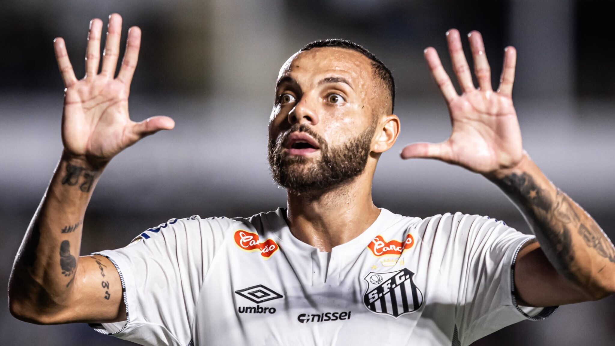 Guilherme, do Santos, chega a 10 gols no Paulistão
