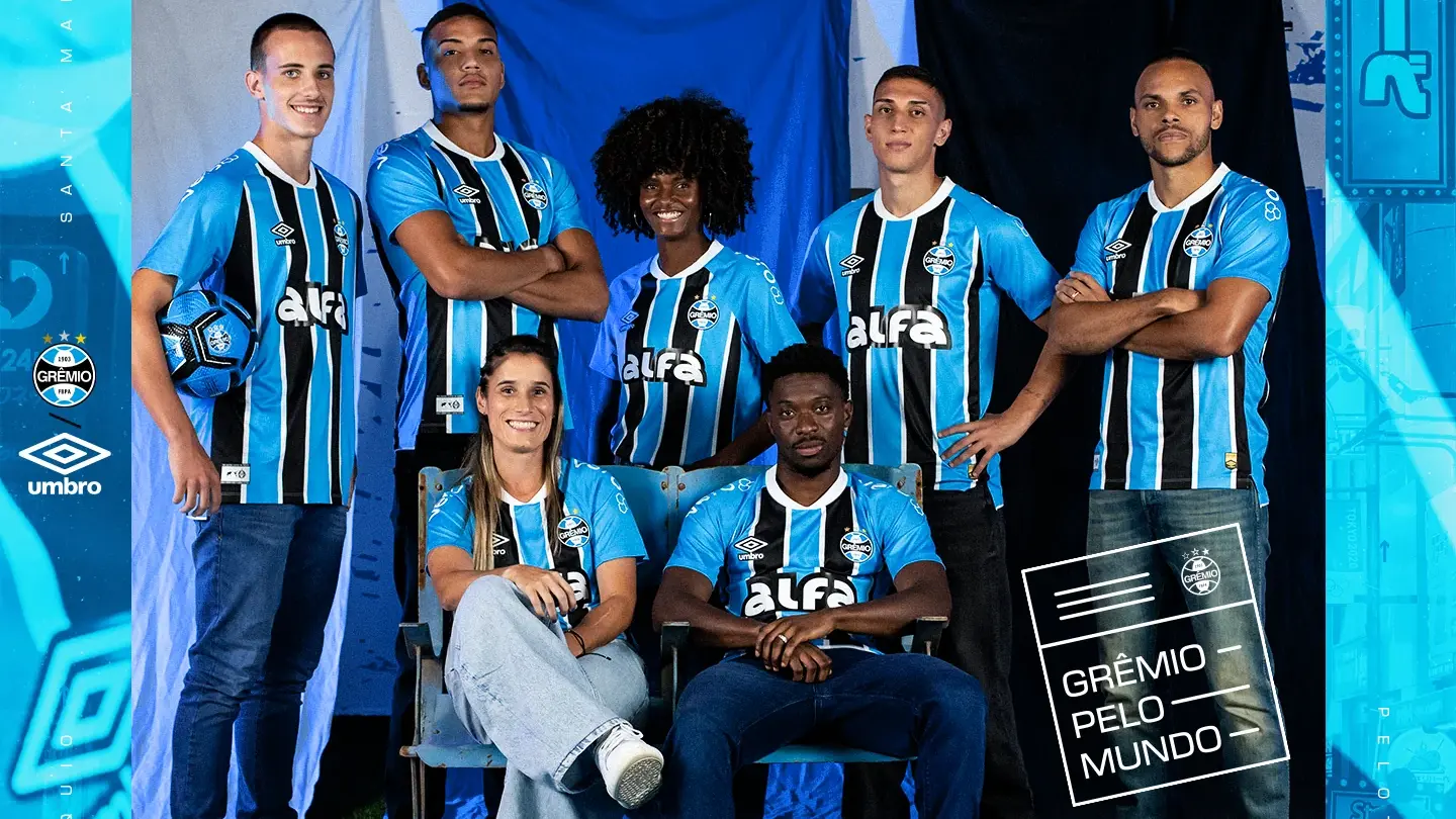 Grêmio anuncia uniforme de 2025 com homenagem à torcida