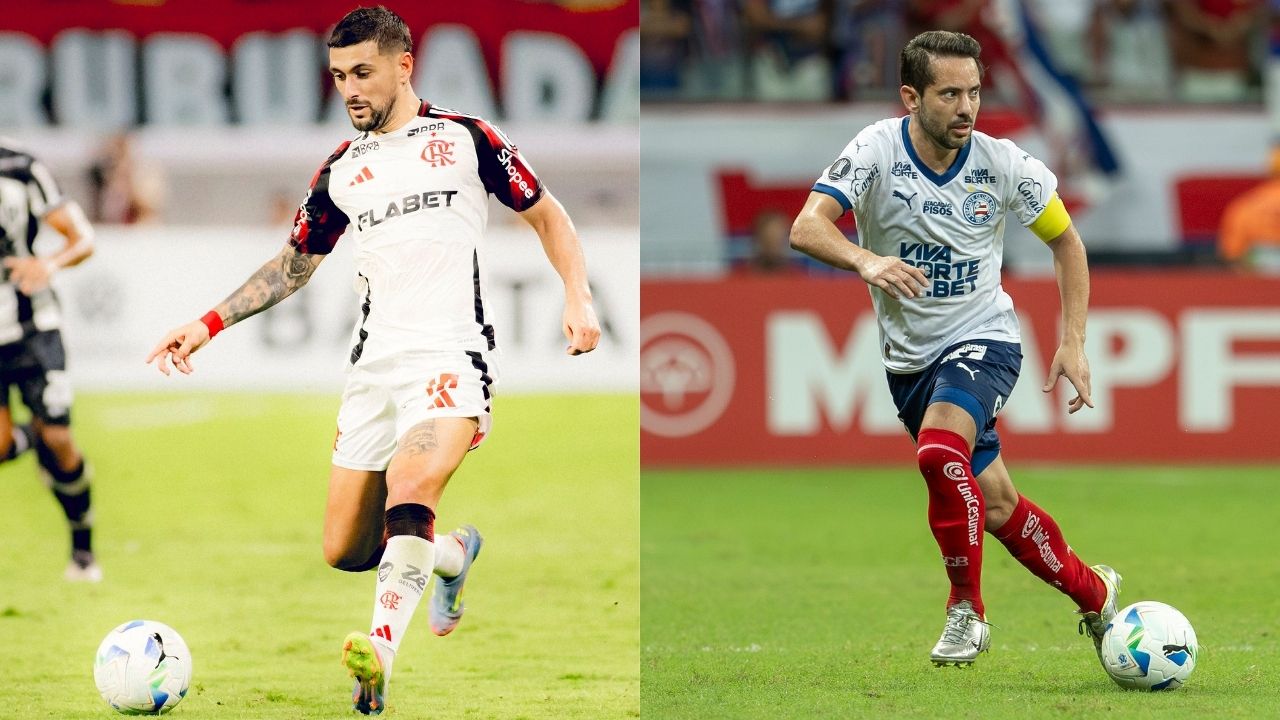 Flamengo x Bahia (Fotos: Adriano Fontes/Flamengo | Rafael Rodrigues/EC Bahia)