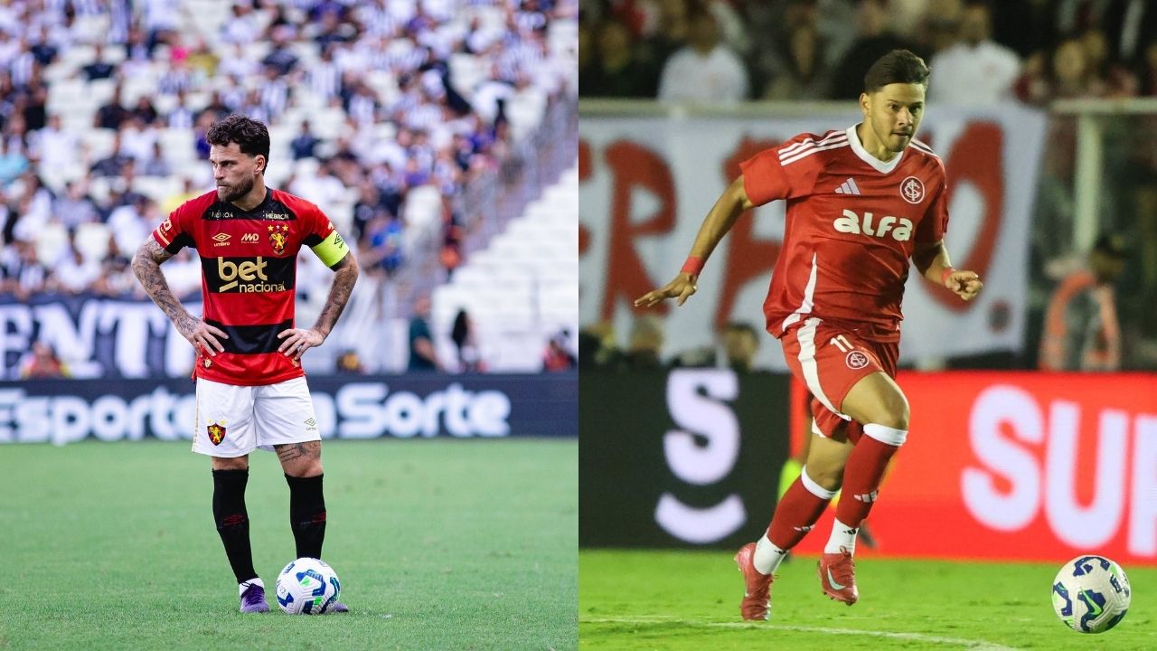 Sport e Internacional jogam pela 10ª rodada do Brasileirão (Fotos: Paulo Paiva/ Sport | Ricardo Duarte / Internacional)