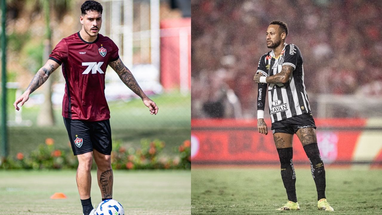 Vitória e Santos jogam pela 10ª rodada do Brasileirão (Fotos: Victor Ferreira/Vitória | Raul Baretta/ Santos)