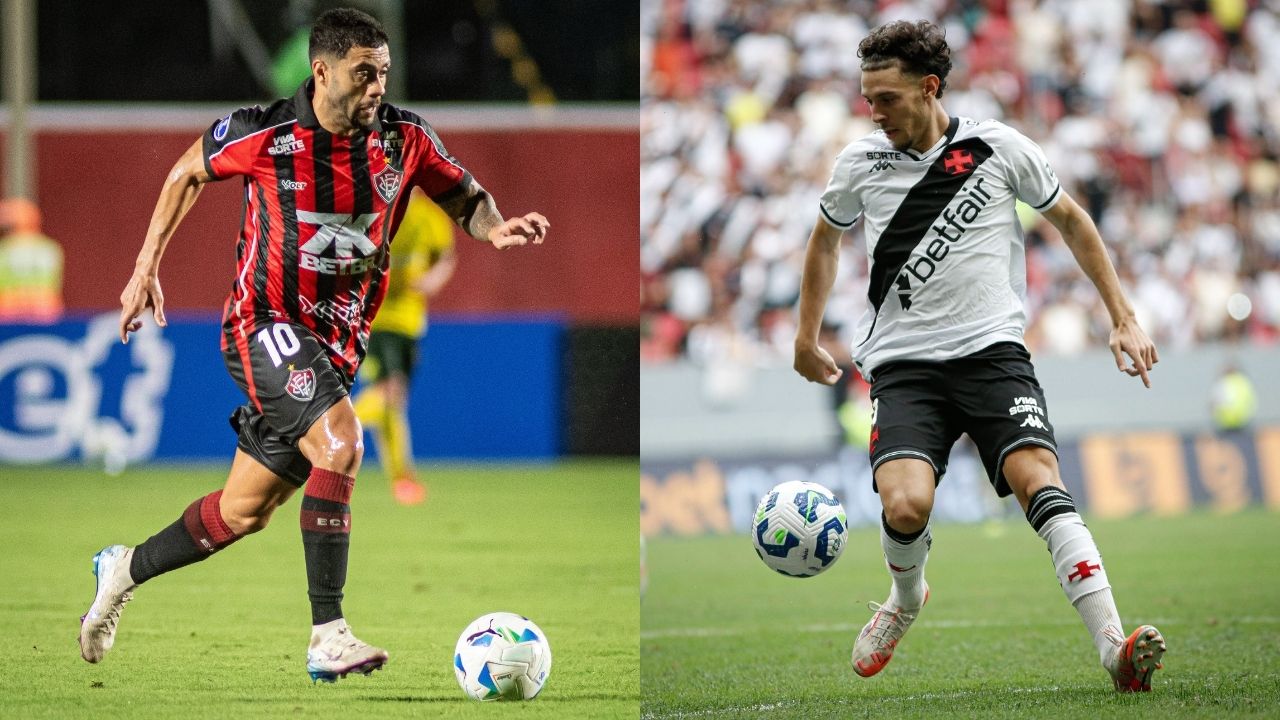 Vitória x Vasco (Fotos: Victor Ferreira/Vitória | Matheus Lima/Vasco)