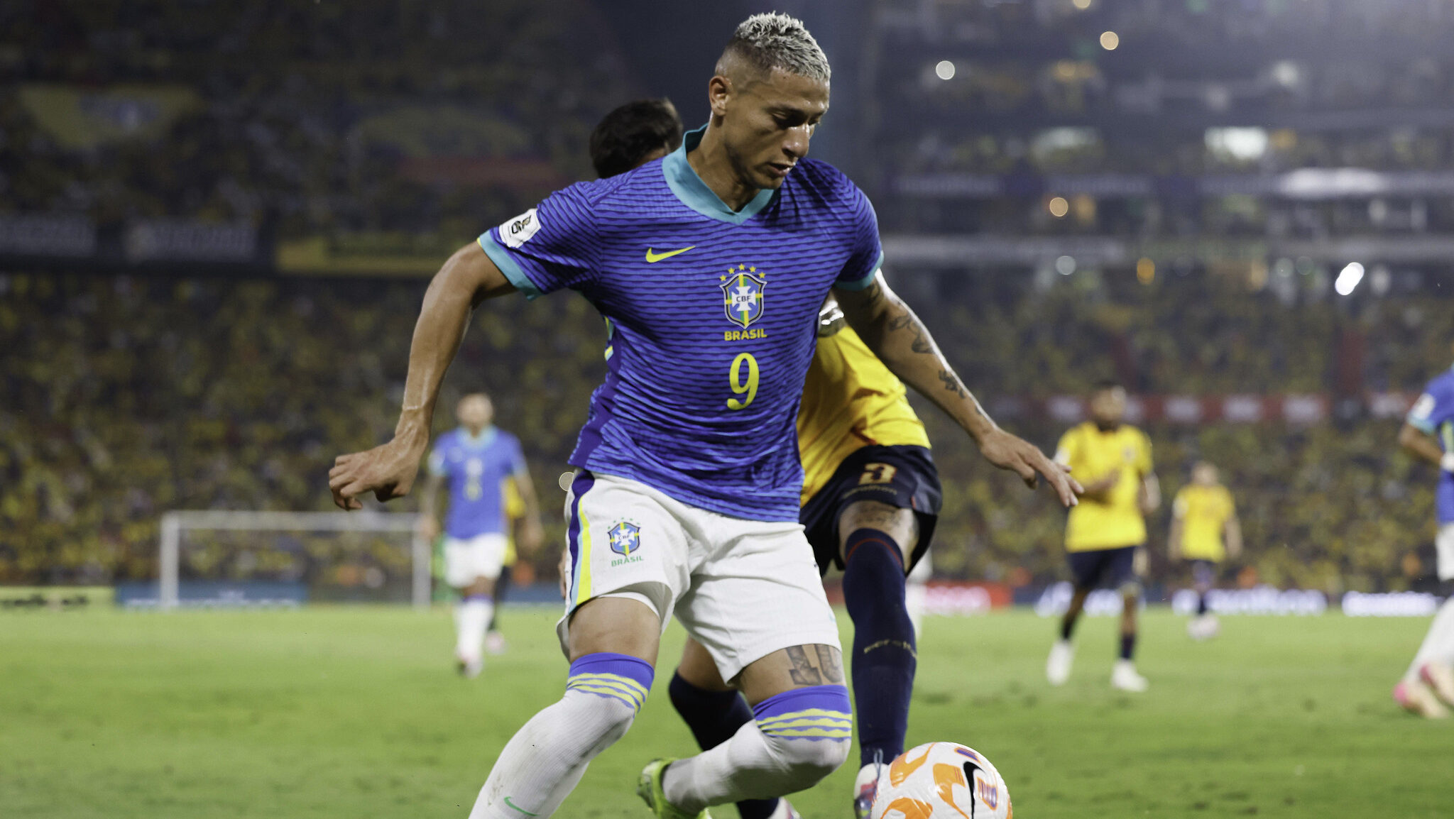 Richarlison voltou a atuar pela Seleção Brasileira após um ano e meio