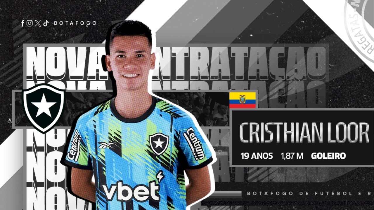Goleiro de 19 anos chega para o elenco principal, mas pode descer para o time sub-20 do Botafogo (Foto: Divulgação/Botafogo)