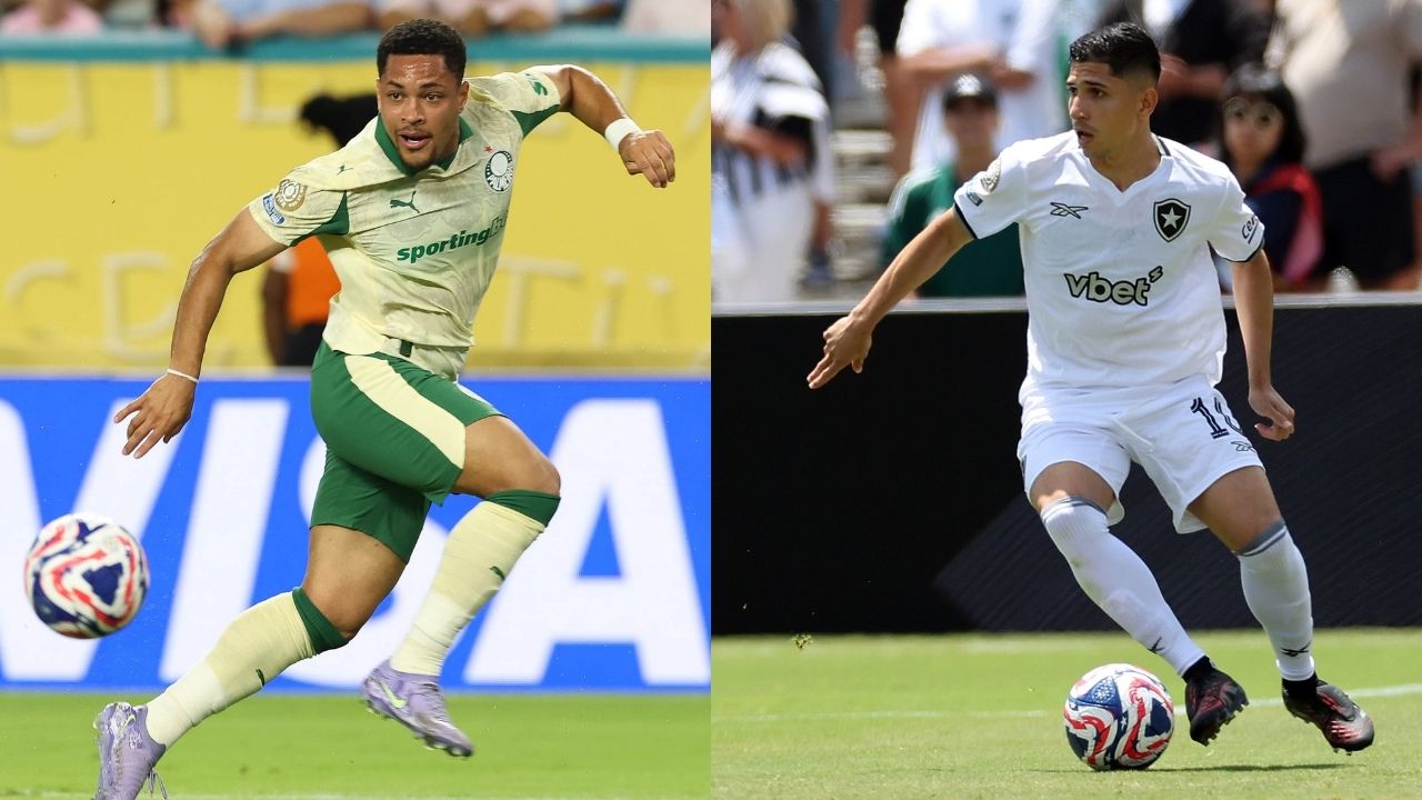 Palmeiras e Botafogo decidem hoje a primeira vaga nas quartas de final da Copa do Mundo de Clubes da Fifa (Fotos: Cesar Greco/Palmeiras | Vítor Silva/Botafogo)