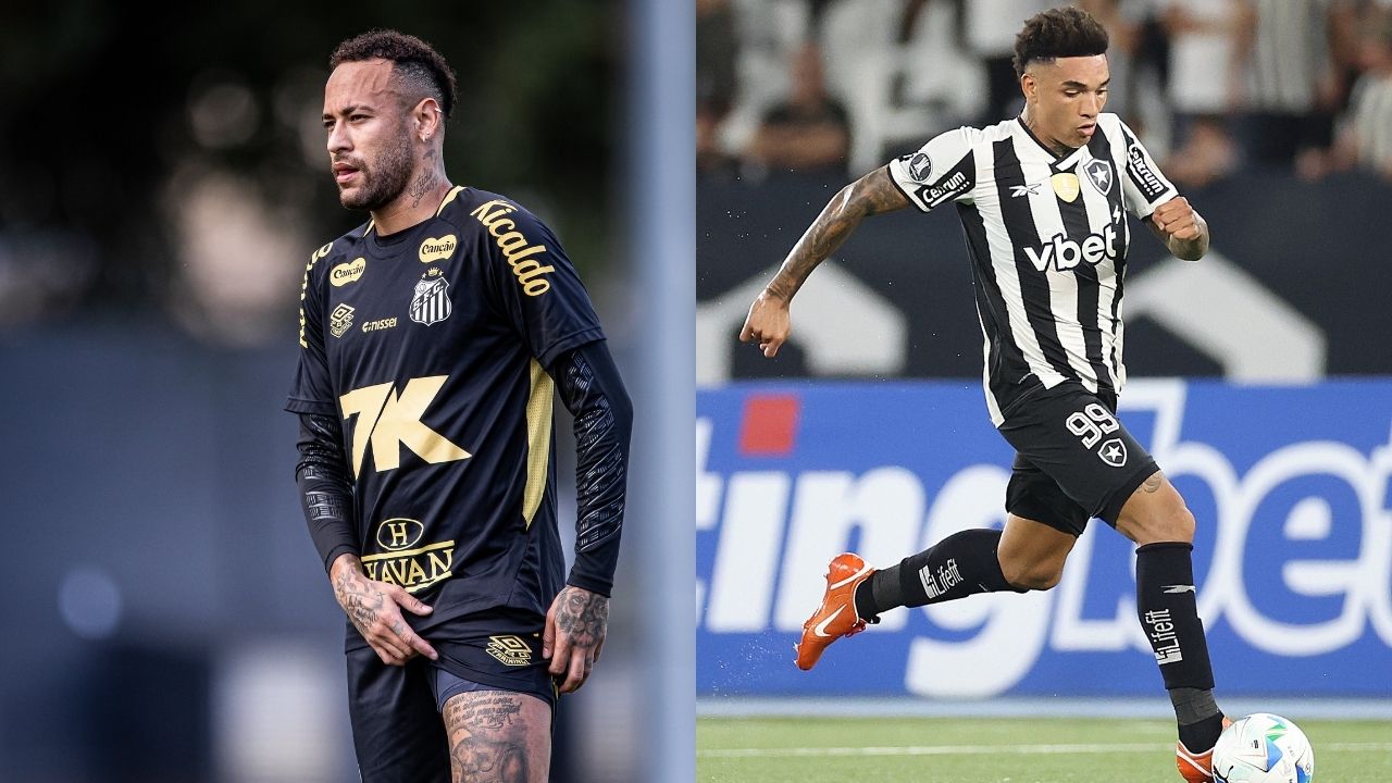 Santos e Botafogo entram em campo na Vila Belmiro pela 11ª rodada do Brasileirão (Fotos: Raul Baretta/ Santos | Vitor Silva/Botafogo)